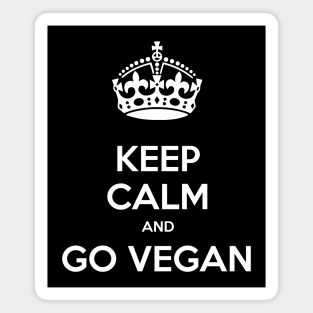 Keep calm and go vegan Magnet